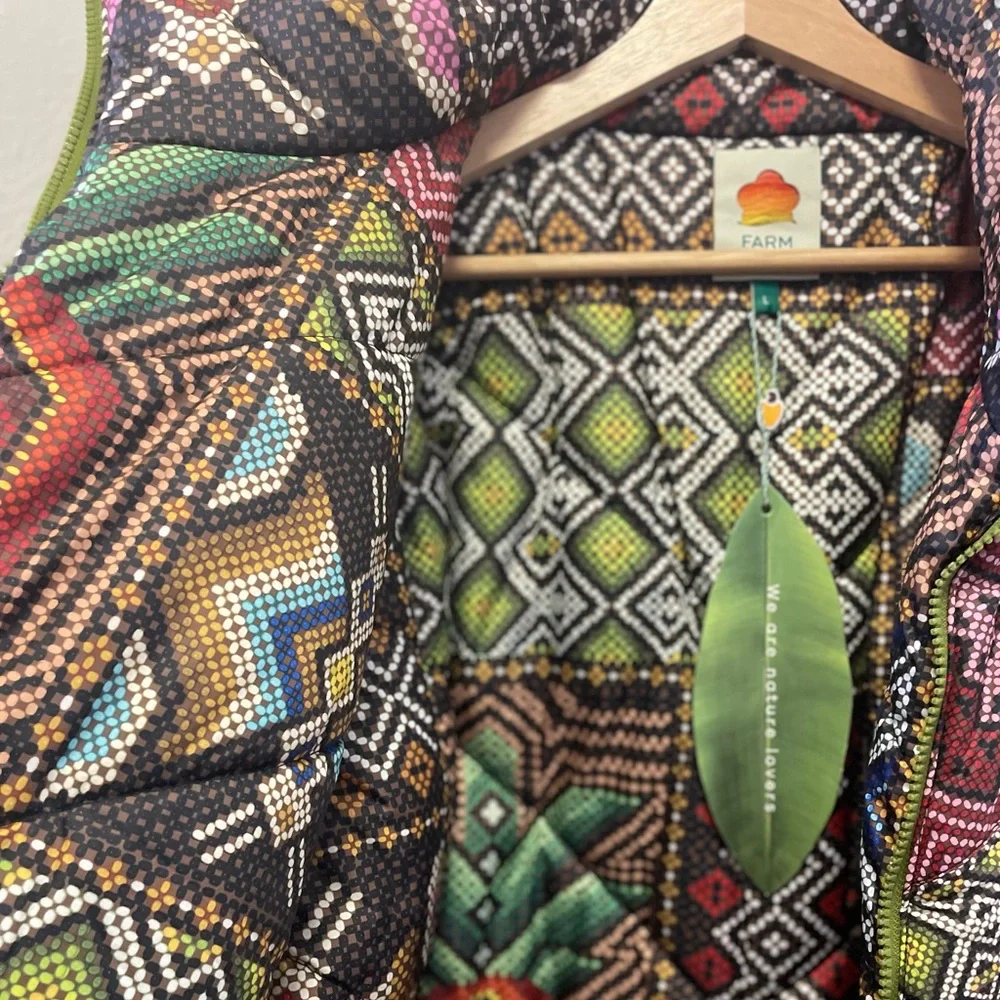 FARM Rio Tropical Rauti Reversible Puffer Jacket - Picture 7 of 9